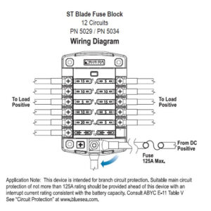 BLUE SEA SYSTEMS FUSE BLOCK ST-BLADE 12 CIRCUITS (BULK) - Image 3