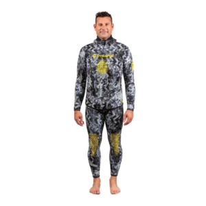 DynamicNord SFS-2 FREE DIVE SUIT 1.5MM HOODED JACKET + PANT CAMO/GREY - 2 XL - Image 1
