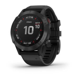 Garmin Fenix 6 Pro Solar Black W/Slate Gray Band Gps Watch Emea - Image 2