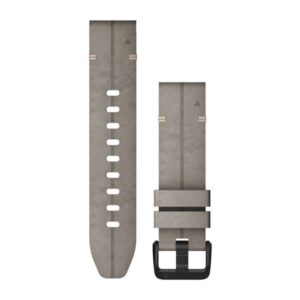 Garmin Fenix 6S Quickfit Band Shale Gray Suede Leather - Image 1