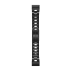 Garmin Fenix 6X Quickfit Band Vented Titanium Bracelet With Carbon Gray Dlc Coating - Image 1