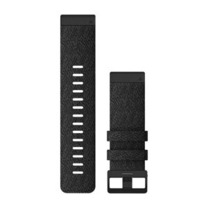 Garmin Fenix 6X Quickfit Band Heathered Black Nylon - Image 1
