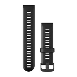 Garmin Watch Bands Forerunner (22 Mm), Black With Slate Hardware - Image 1