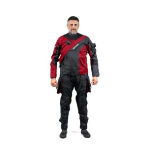 DynamicNord DRYSUIT (RIPSTOP) MEN RS-351 BLACK/BURGUNDY - LARGE - Image 3
