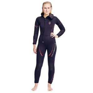 DynamicNord FULLSUIT WOMEN WITH HOOD 5MM SL-52-H BLACK/RED - S - Image 1