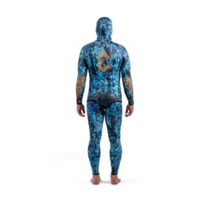 DynamicNord SFS-L2 FREE DIVE SUIT LYCRA HOODED JACKET + PANT CAMO/BLUE - XL - Image 4