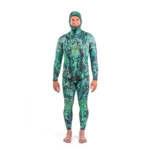 DynamicNord SFS-L2 FREE DIVE SUIT LYCRA HOODED JACKET + PANT CAMO/GREEN - XL - Image 3