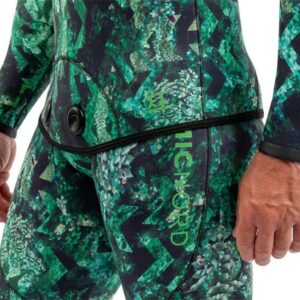 DynamicNord SFS-L2 FREE DIVE SUIT LYCRA HOODED JACKET + PANT CAMO/GREEN - 3 XL - Image 5