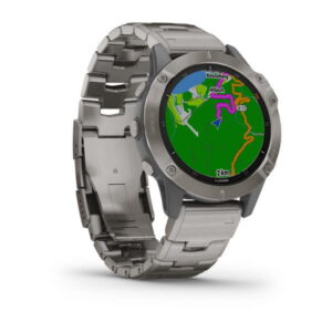 Garmin Fenix 6 Sapphire Titanium Gray W/ Ti Band - Image 3