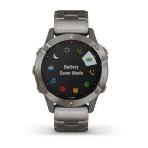 Garmin Fenix 6 Sapphire Titanium Gray W/ Ti Band - Image 2
