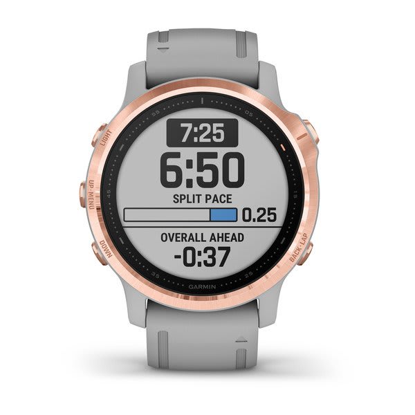 Garmin Fenix 6S Sapphire Rose Gold W/ Gray Band AMIT Retail