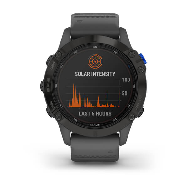 Garmin Fenix 6 Pro Solar Black W Slate Gray Band Gps Watch Emea AMIT Retail