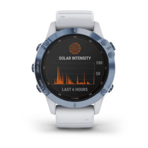 Garmin Fenix 6 Pro Solar Mineral Blue W/Whitestone Band Gps Emea - Image 5