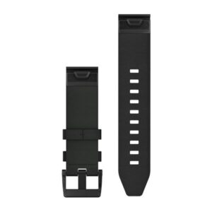 Garmin Fenix 5 Plus Quick Fit Band 22Mm Black Leather Band - Image 2