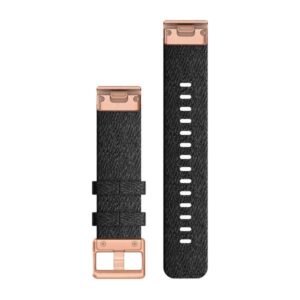Garmin Fenix 6S Quickfit Band Heathered Black Nylon - Image 2