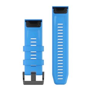 Garmin Fenix 5X Plus Quick Fit Band 26Mm Cyan Blue Silicone - Image 2
