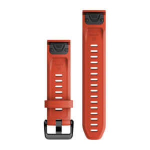 Garmin 20Mm Quickfit Flame Red Silicone Band Fenix 7S - Image 2