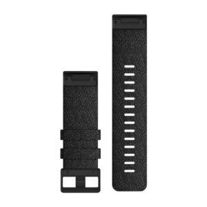 Garmin Fenix 6X Quickfit Band Heathered Black Nylon - Image 2