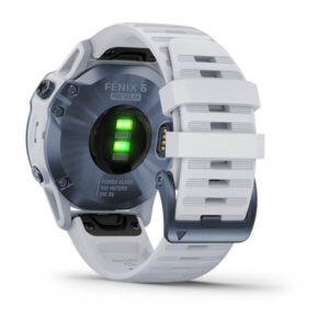 Garmin Fenix 6 Pro Solar Mineral Blue W/Whitestone Band Gps Emea - Image 2