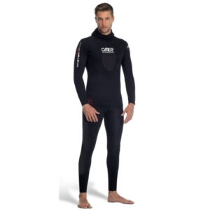 OMER FREE DIVE SUIT BLUE DEEP JACKET + HW PANTS 3MM SIZE L - Image 1