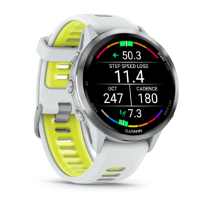 GARMIN Forerunner 970 GPS running watch, Titanium with Whitestone Case and Whitestone/Translucent Amp Yellow Band - Image 8