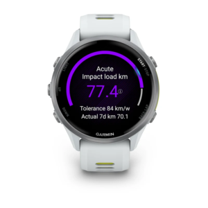 GARMIN Forerunner 970 GPS running watch, Titanium with Whitestone Case and Whitestone/Translucent Amp Yellow Band - Image 7