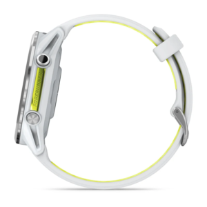 GARMIN Forerunner 970 GPS running watch, Titanium with Whitestone Case and Whitestone/Translucent Amp Yellow Band - Image 3