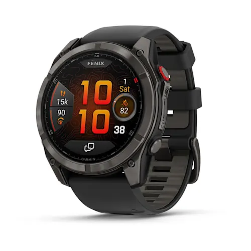 GARMIN Fenix 8 Pro - 51mm, Black/pebble grey | Premium AMOLED Multisport GPS Smartwatch | Rugged Design Up to 27 Days of Battery Life | LTE and Inreach features are not supported in the UAE