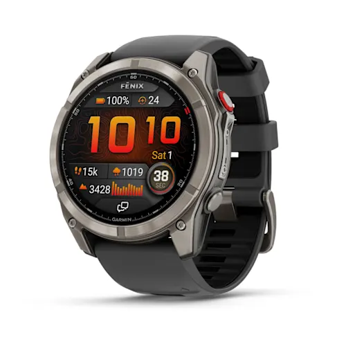GARMIN Fenix 8 Pro - 51mm, Graphite/black | Premium AMOLED Multisport GPS Smartwatch | Rugged Design Up to 27 Days of Battery Life | LTE and Inreach features are not supported in the UAE