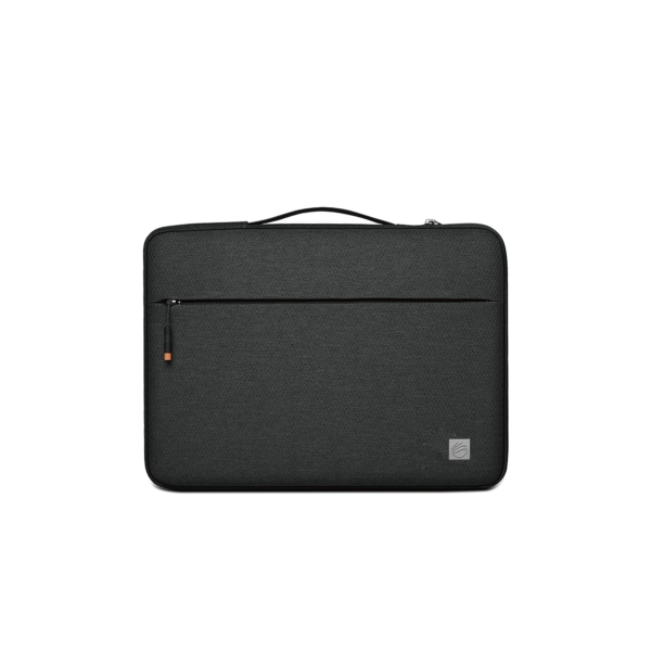 FIFTH ELEMENT COCOON 13–14" Slim Laptop Sleeve with Water-Resistant Exterior & Accessory Pocket – Black