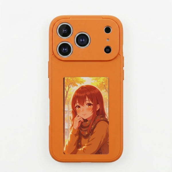 FIFTH ELEMENT NOVA NFC Photo Case with E-Ink Display compactible with iPhone 17 Pro, Custom Image Magnetic Cover