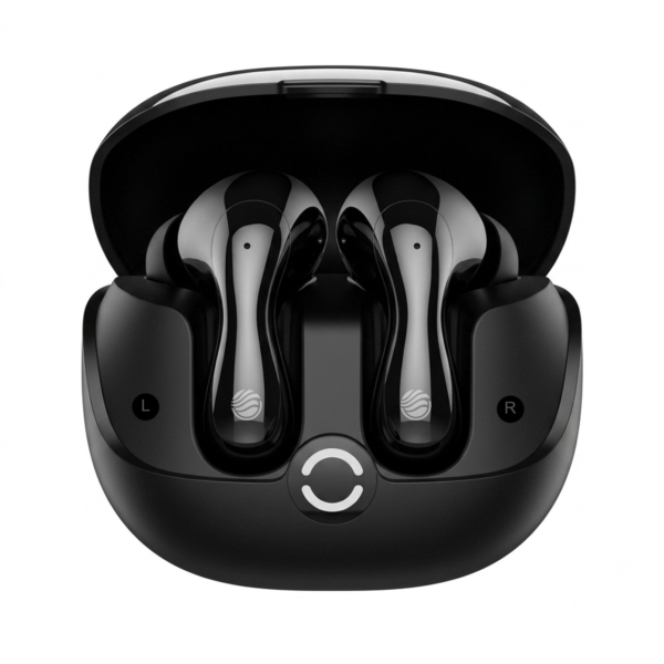 FIFTH ELEMENT AERO Lightweight ANC & ENC True Wireless Earbuds with 40h Playtime & Fast Charge – Black