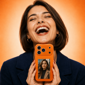 FIFTH ELEMENT NOVA NFC Photo Case with E-Ink Display compactible with iPhone 17 Pro Max, Large Custom Image Cover - Image 5